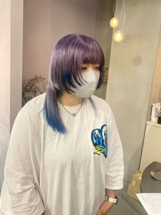 セミロング カラー qulim所属・前橋 姫奈のヘアスタイル