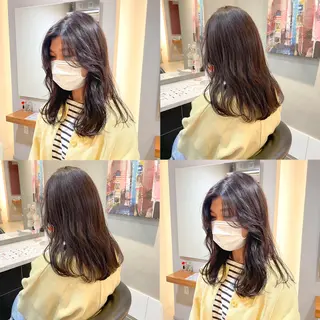 ロング カラー ヘアアレンジ HARUKI MINATO Japan SENDAI所属・🌈【透明感・韓国 ヘア】がっきー🌈のヘアスタイル