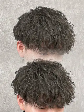 ショート カラー パーマ メンズ メンズ特化 👑YUTAのヘアスタイル