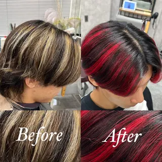 ミディアム カラー メンズ メンズパーマ特化 🔥韓国ヘア職人🔥のヘアスタイル