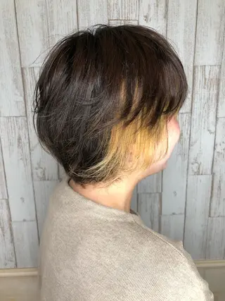 ショート カラー デザインカラー🎨 下北沢 / 磯部のヘアスタイル