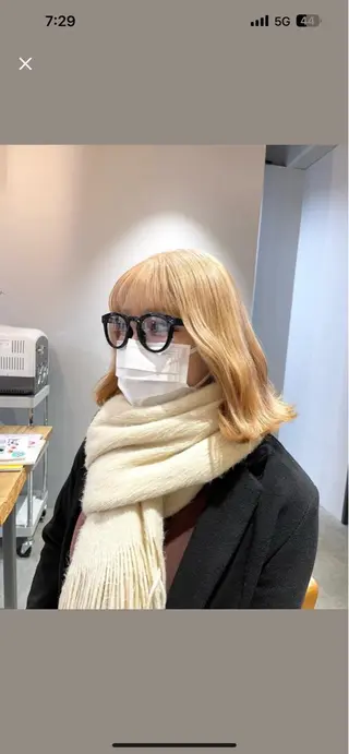 ミディアム カラー ROCCOeast Rukaのヘアスタイル