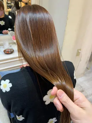 ロング カラー ヘアアレンジ N° uairo 川崎店【ユアイロ】のヘアスタイル