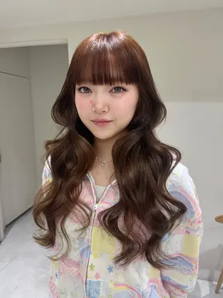 ロング カラー 韓国レイヤー💋/ ワンホン/NANAのヘアスタイル