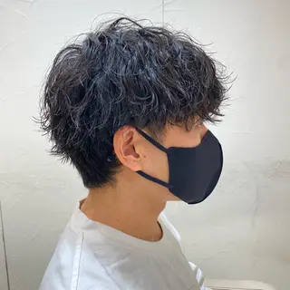 ショート パーマ メンズ メンズ特化型美容師 栗山勇人のヘアスタイル
