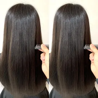 ロング 髪質改善 髪質改善カラーのヘアスタイル