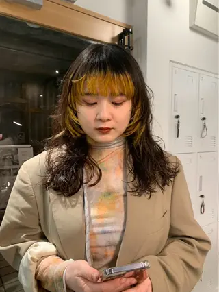 ロング 盛山 莉々華のヘアスタイル