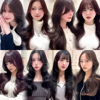 ロング トレンド韓国モテヘア Natsuki🌛のヘアスタイル