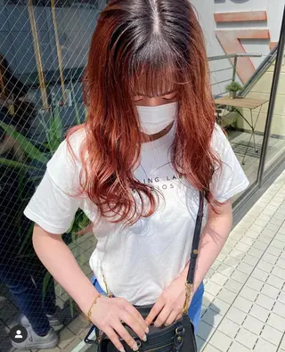 ロング カラー 🧡色落ちまで2度綺 麗なカラー🧡ヨシキのヘアスタイル
