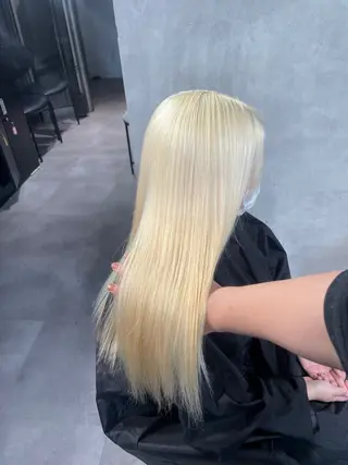 ロング カラー 🇰🇷ハイトーン× 韓国レイヤー레이어드のヘアスタイル