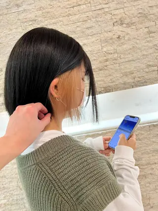 ショート カラー 🔶似合わせセンター パート/ヤス🔶のヘアスタイル