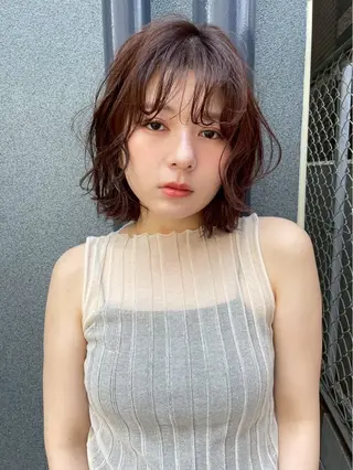 カラー miku/天神 艶カラーのヘアスタイル