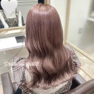 セミロング カラー 菅村 緋莉🎀ガーリーヘアのヘアスタイル