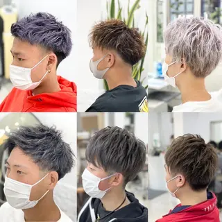ショート メンズ カラー特化サロン ピリナ相武台前のヘアスタイル