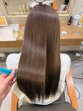 ロング カラー ツヤちゅるカラー✮ すずなのヘアスタイル