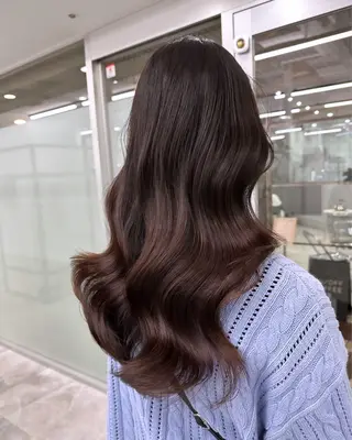 ロング カラー 韓国風/顔周りカット /髪質改善RYOTAのヘアスタイル