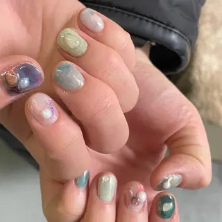 ネイル ゆびノさき茨木店 ニュアンス/アートのネイルデザイン