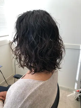 ミディアム パーマ メンズ特化 パーマ/オザワのヘアスタイル