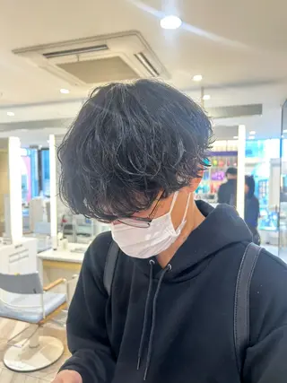 ショート パーマ ヘアアレンジ メンズ NYNY 🌺Ruiのヘアスタイル