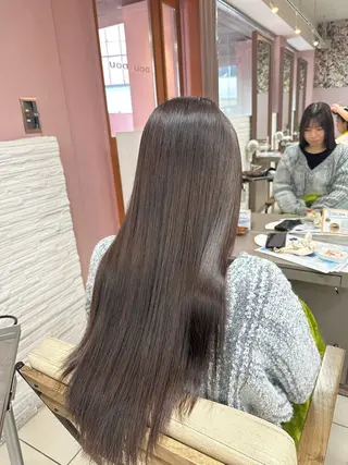 ロング 髪質改善/縮毛矯正 /Yushinのヘアスタイル