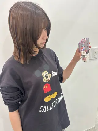 ショート カラー レイヤー/ナチュラル 💐nao.のヘアスタイル