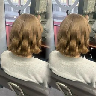 ミディアム カラー OZ梅田♡ ゆはなブリーチのヘアスタイル