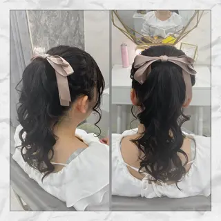 セミロング ヘアアレンジ ヘアセット/着付け 𓇼 松本 夏美𓇼のヘアスタイル
