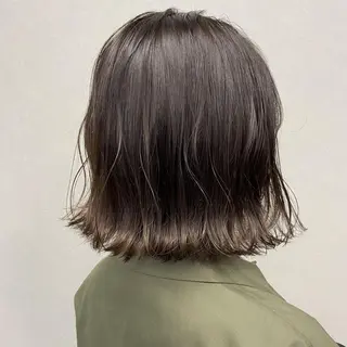 カラー ミディアム 透明感🪽艶カラー☆ 伊東 楓のヘアスタイル