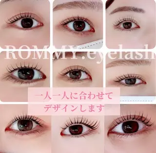 マツエク・マツパ ROMMY.eyelash本厚木所属・中岡 千尋のマツエク・マツパデザイン