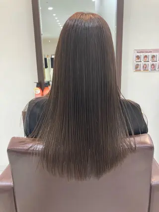 ロング カラー パーマ グランアージュ　ネオ所属・Ryu/ハイトーン/ デザイン/髪質改善のヘアスタイル