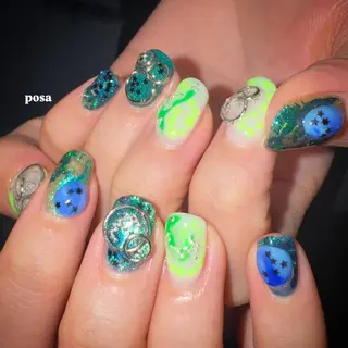ネイル posa nail モエミのネイルデザイン