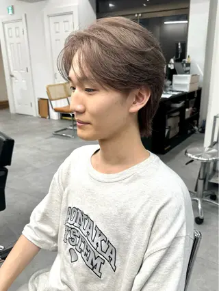 カラー メンズ シャドウパーマ/ 波巻パーマYu-Kiのヘアスタイル