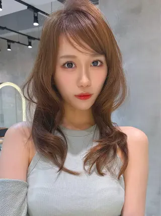 ロング カラー 仙台Ｉ韓国レイヤー Ｉ髪質改善Ｉ伊藤拓海のヘアスタイル