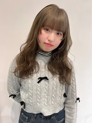 ロング カラー あ あのヘアスタイル