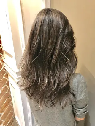 ロング カラー 神野 雅樹のヘアスタイル