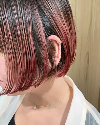 ショート カラー fumikaブリーチ /ウルフのヘアスタイル