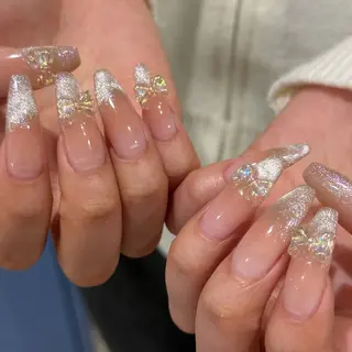 ネイル ワンホン/キラキラ ネイル💎yukaのネイルデザイン