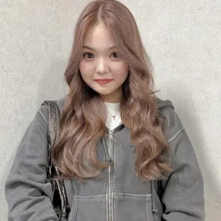 ロング カラー 🎀ミルクティー/暖 色×レイヤー/マリアのヘアスタイル