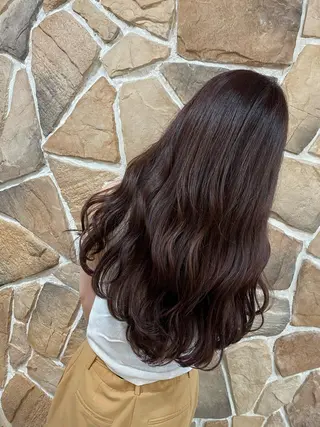 ロング カラー パーマ ヘアアレンジ ami by Absolute所属・🐠店長 二田直人🐠のヘアスタイル