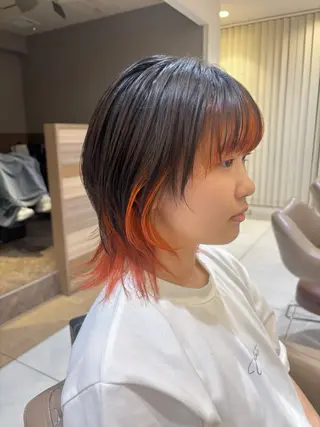 ミディアム カラー ハイトーンカラー☁️ 西條 楓花のヘアスタイル