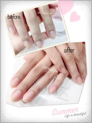 ネイル 北浦和 自爪育成ケアのネイルデザイン