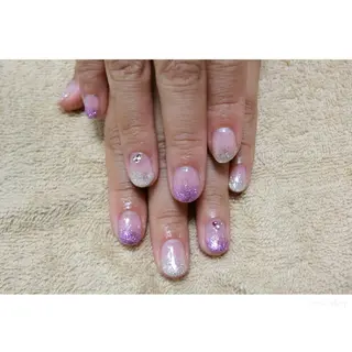 ネイル 痛ネイル/ワンホン/ フィルイン/長さだしのネイルデザイン