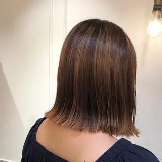 ショート 艶カラー/韓国顔周り 🎀mamiのヘアスタイル