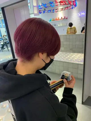 ロング カラー ヘアアレンジ ﾚｲﾔｰ🩵透明感 ೀユイ🌙のヘアスタイル