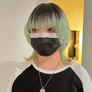 ミディアム MOE🐈‍⬛🎀 エクステ/ワンホンのヘアスタイル