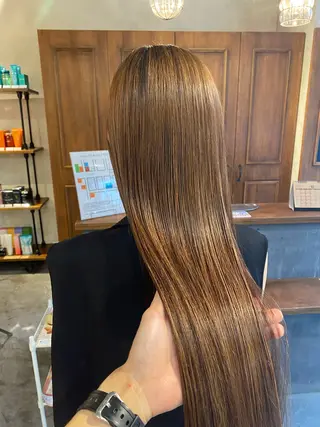 ロング カラー 透明感カラー🌿 ｛door｝髙橋輝のヘアスタイル