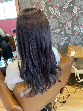 ロング カラー ヘアアレンジ 北九州美容室 🕊️わかな✂︎のヘアスタイル