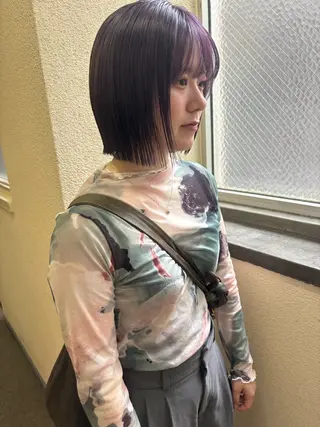 ミディアム カラー 広島/ボブ/レイヤー 🌿‬wakabaのヘアスタイル