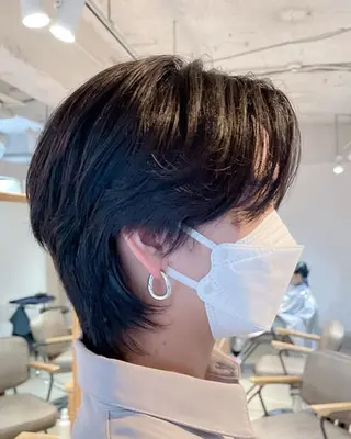 ミディアム メンズ Unami 表参道所属・ばんちなつ / ボブ/透明感カラーのヘアスタイル