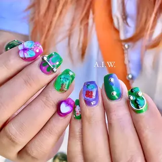 ネイル 大倉 のどかのネイルデザイン